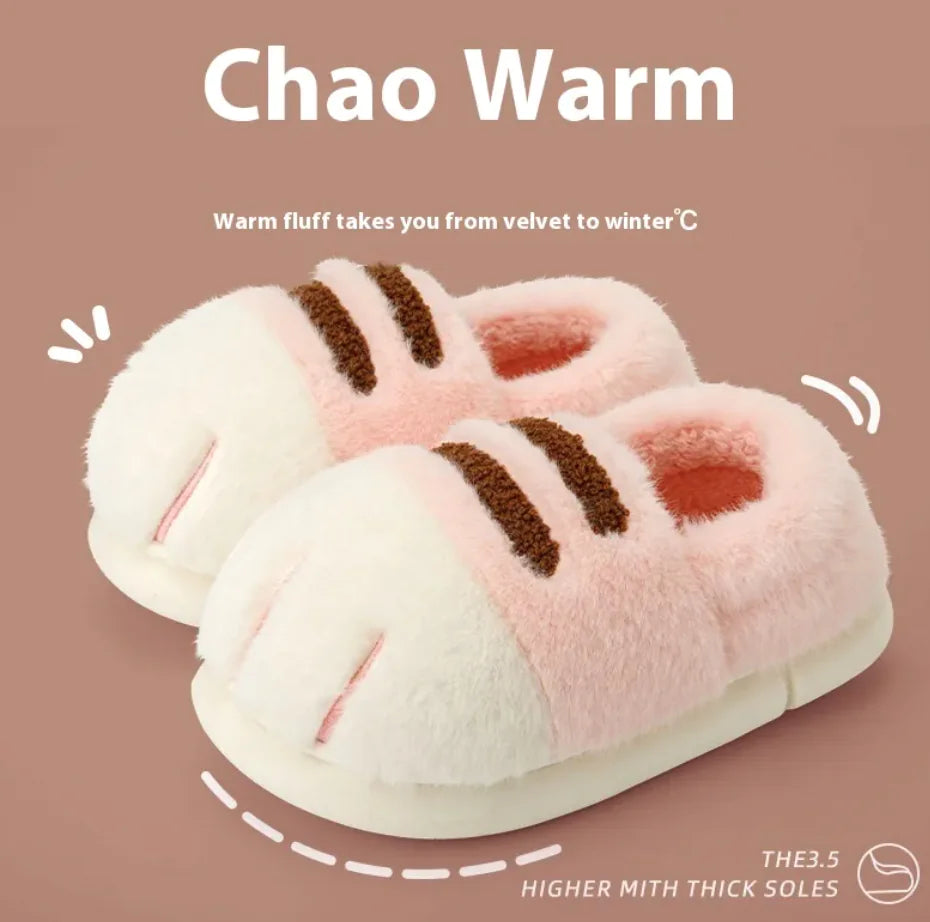 Cozy Velvet Lined Warm Slippers – Plush Indoor Comfort & Anti-Slip Design