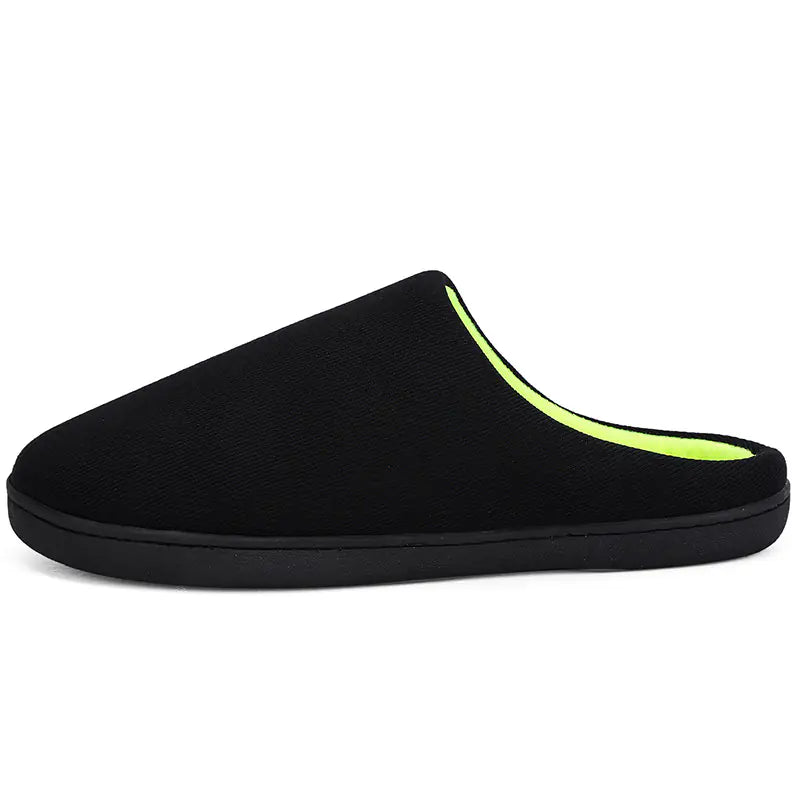 Cotton Indoor Slippers for Men | Simple Soft Winter Comfort