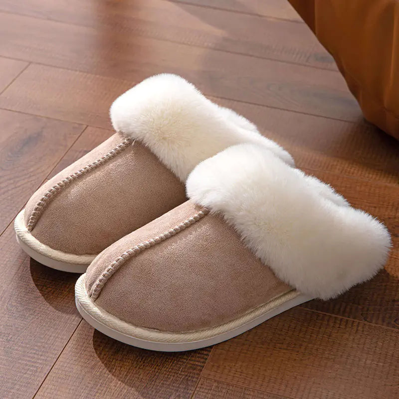 Thick Plush Indoor Slippers | Soft Winter Comfort Footwear