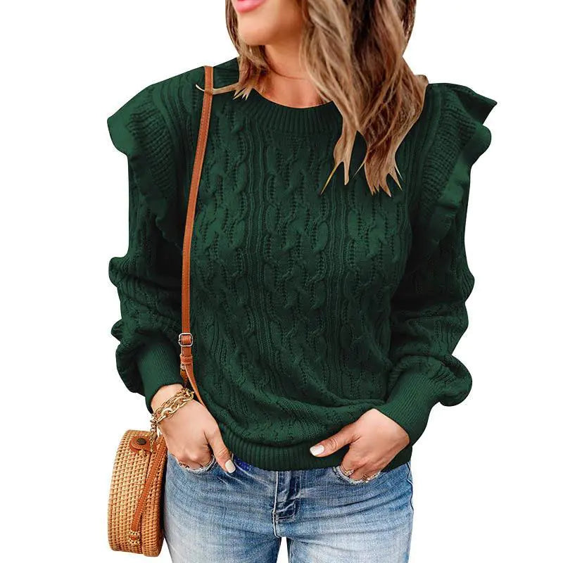 Thickened Solid Color Loose Women’s Sweater – Cozy & Stylish All-Season Wear