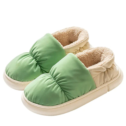Plush Winter Indoor Slippers for Women | Soft Thick-Sole Comfort