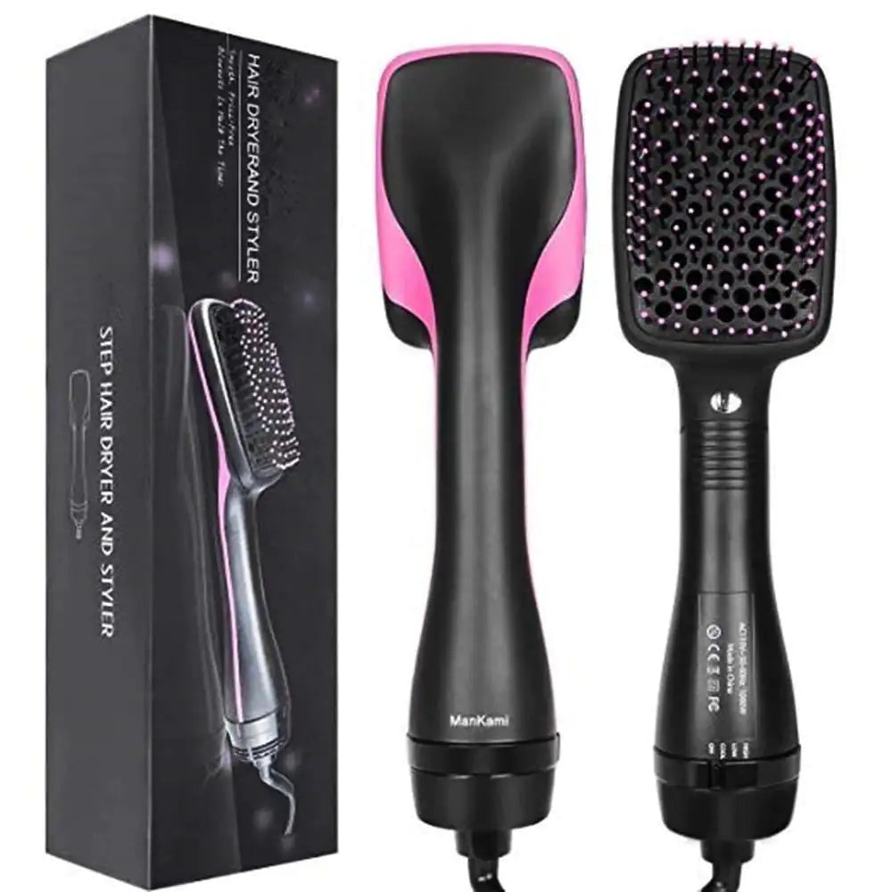 2-in-1 Electric Hair Dryer Comb – Fast Drying & Straightening Tool