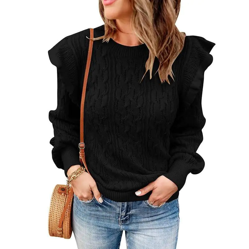 Thickened Solid Color Loose Women’s Sweater – Cozy & Stylish All-Season Wear