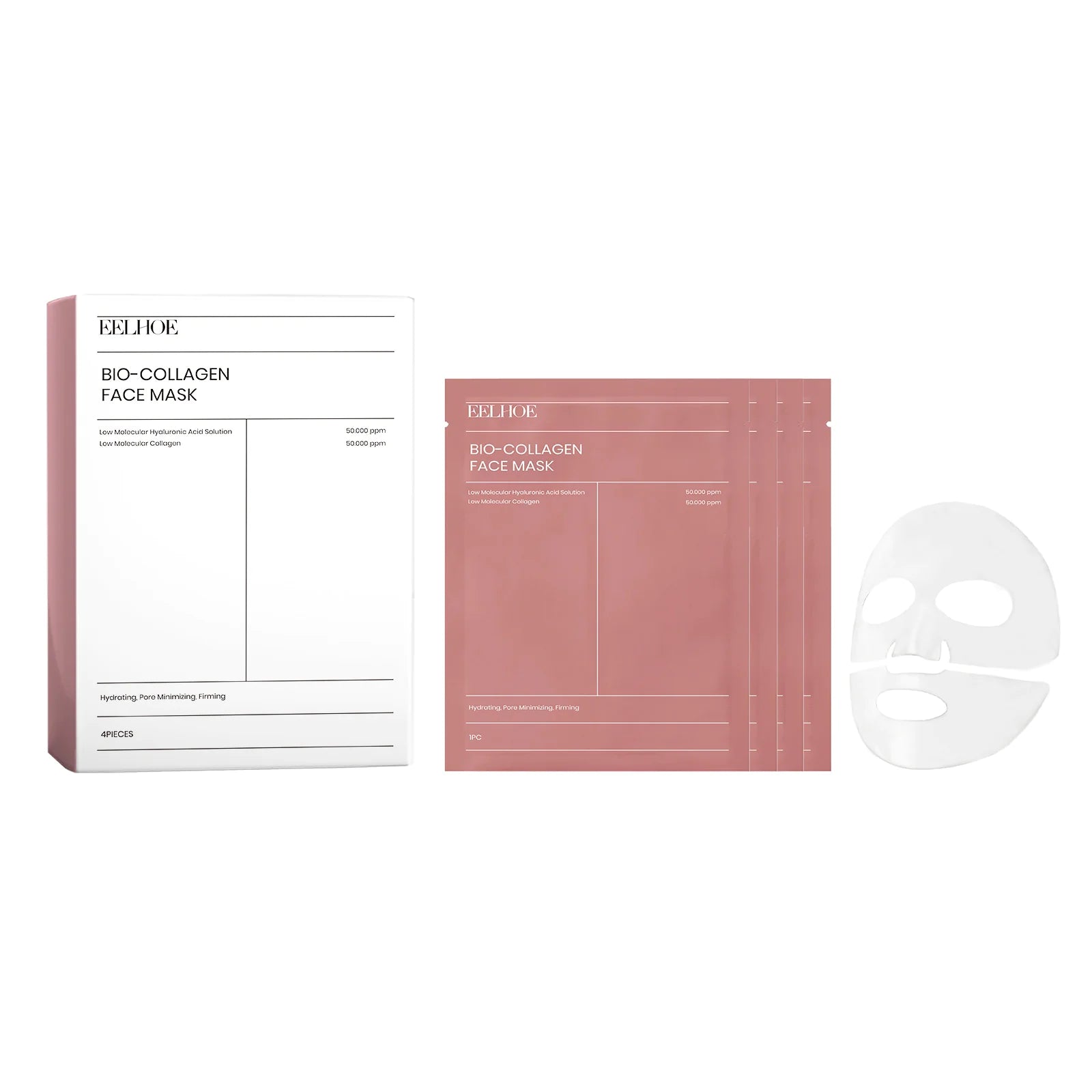 Collagen Facial Mask – Hydrating Gel Mask with Hyaluronic Acid & Aloe Extract