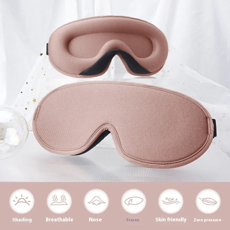 Soft lycra 3D sleep mask on white background
