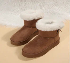 Suede-Style Warm Winter Slippers with Soft Lining