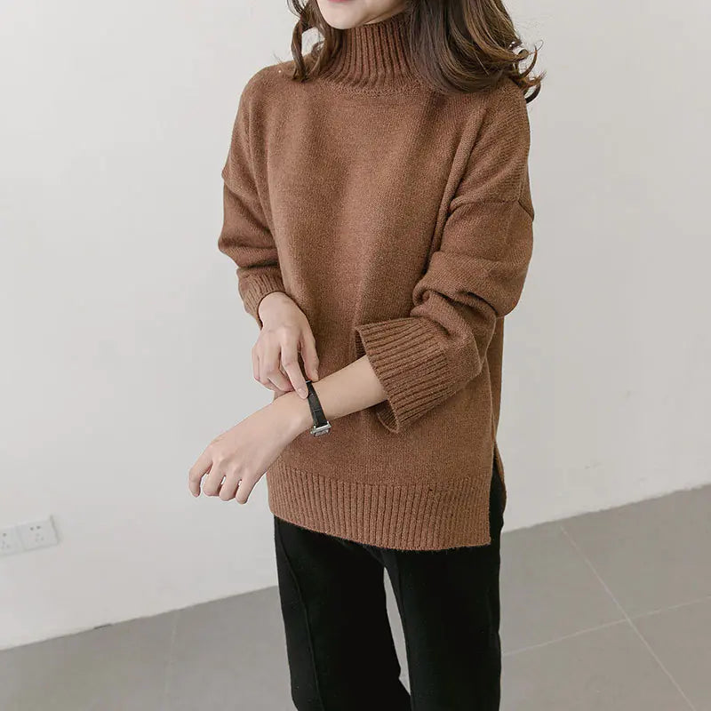 Winter Maternity Sweater - Korean Style Oversized Knit