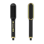 2-in-1 Hair Straightener & Curler – Dual Styling Tool with LED Display