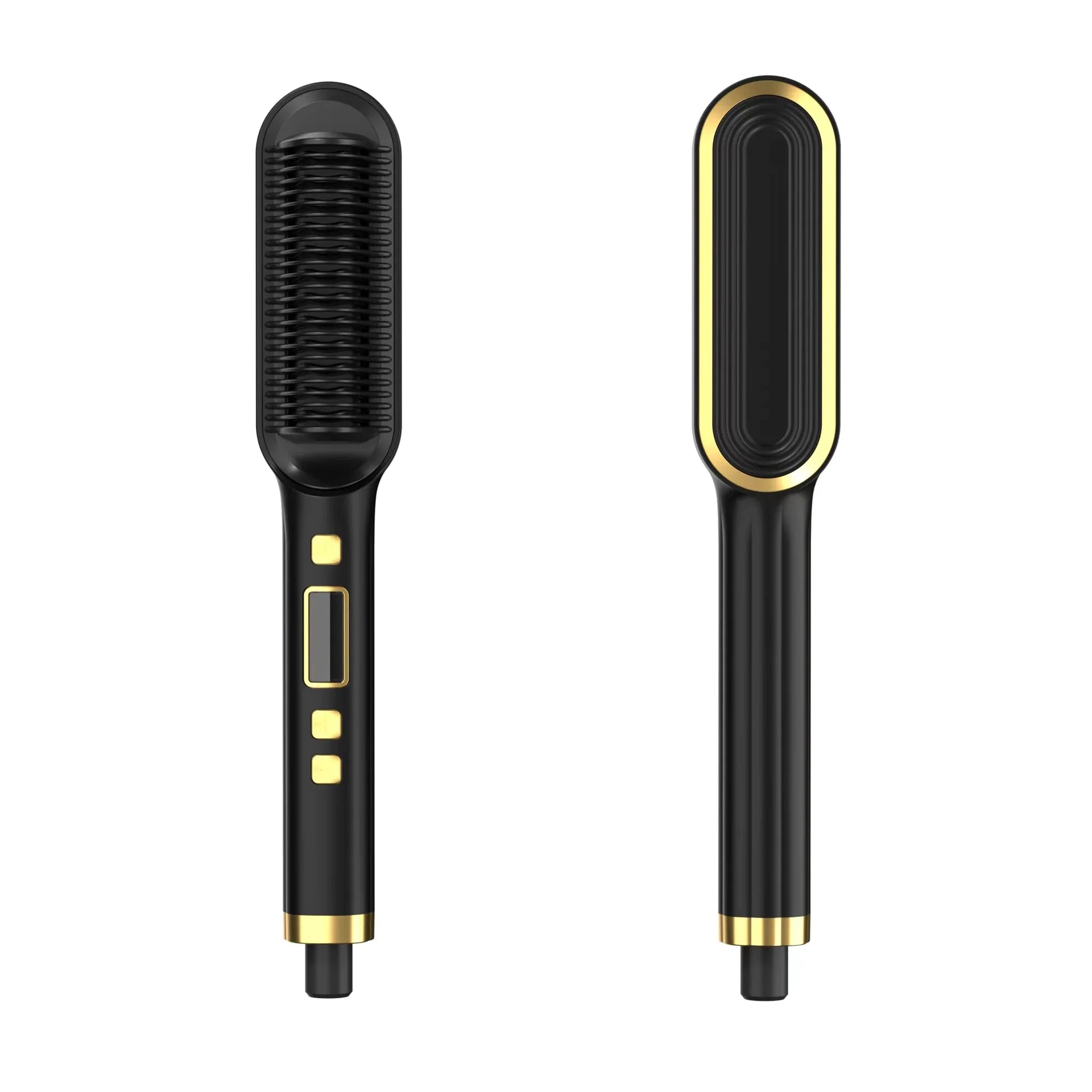 2-in-1 Hair Straightener & Curler – Dual Styling Tool with LED Display