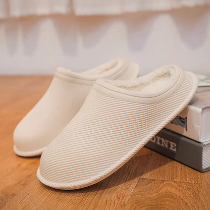 Non-Slip Wool Cotton Slippers | Unisex Indoor Winter Wear