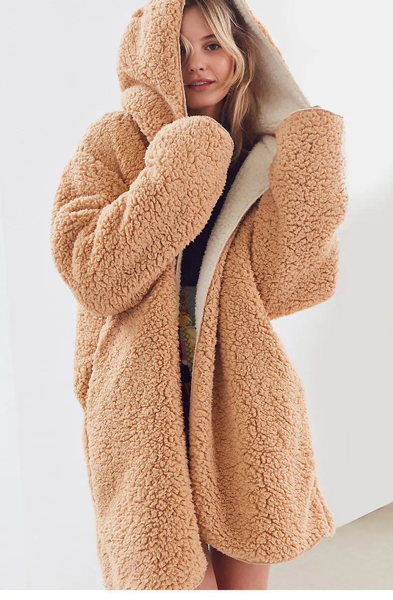 Double-Sided Terry Coat for Women – Cozy & Stylish Lazy Coat
