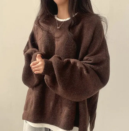 Women’s Loose Knit Sweater – Soft Relaxed Everyday Fit