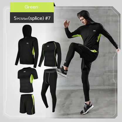 Men’s Quick-Dry Active Set | 5-Piece Everyday Sportswear Set