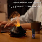 Colorful Mist Fire Diffuser – Ultrasonic Aromatherapy with Flame Effect