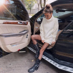2020 Autumn Winter Women's Knit Sweater Dress