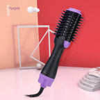 Dual-Purpose Hot Air Comb – Curling Hair Dryer & Ionic Straightener with Infrared Technology