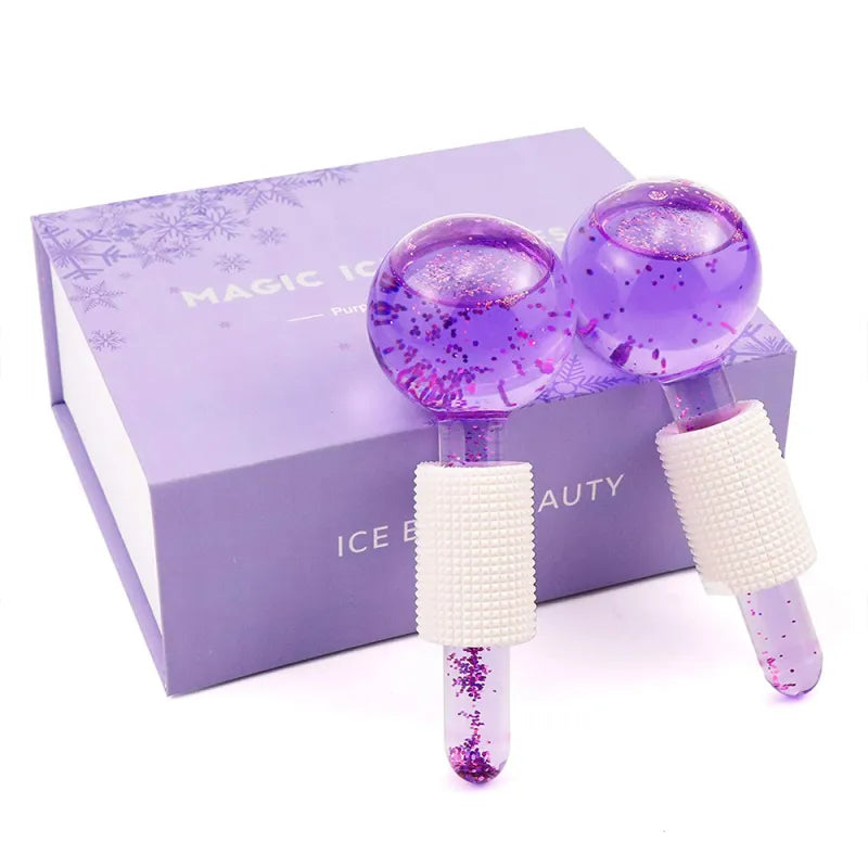 Crystal Energy Beauty Ice Wave Ball – Facial Cold Therapy & Massage Tool