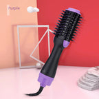 Dual-Purpose Hot Air Comb – Curling Hair Dryer & Ionic Straightener with Infrared Technology