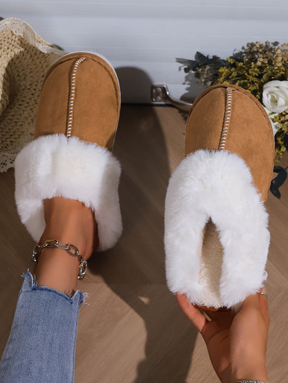 Thick Plush Indoor Slippers | Soft Winter Comfort Footwear
