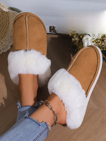 Thick Plush Indoor Slippers | Soft Winter Comfort Footwear