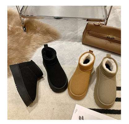 Soft Winter Plush Slippers for Women – Warm Non-Slip Indoor Comfort