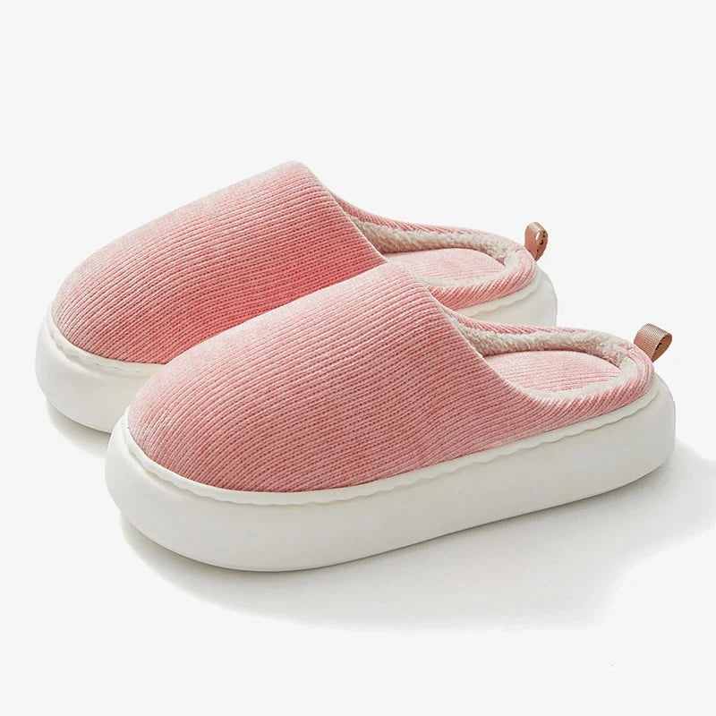 Velvet Cotton Indoor Slippers | Lightweight Indoor Winter Wear