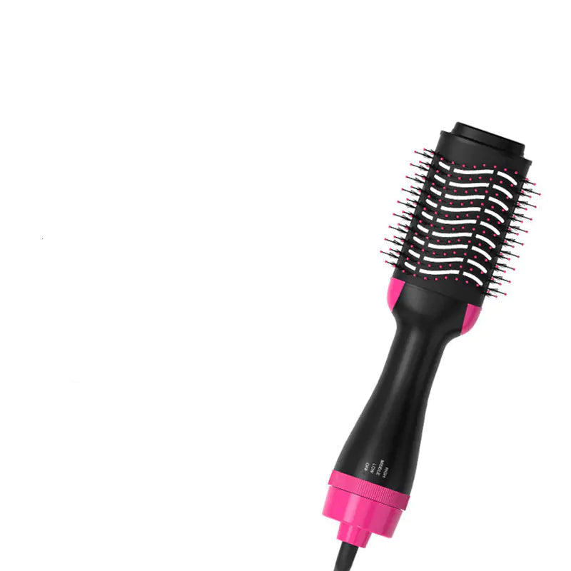 Dual-Purpose Hot Air Comb – Curling Hair Dryer & Ionic Straightener with Infrared Technology