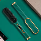 2-in-1 Hair Straightener & Curler – Dual Styling Tool with LED Display