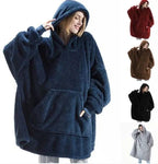 Double-Sided Fleece Thicker Wearable Blanket – Ultra Soft & Warm