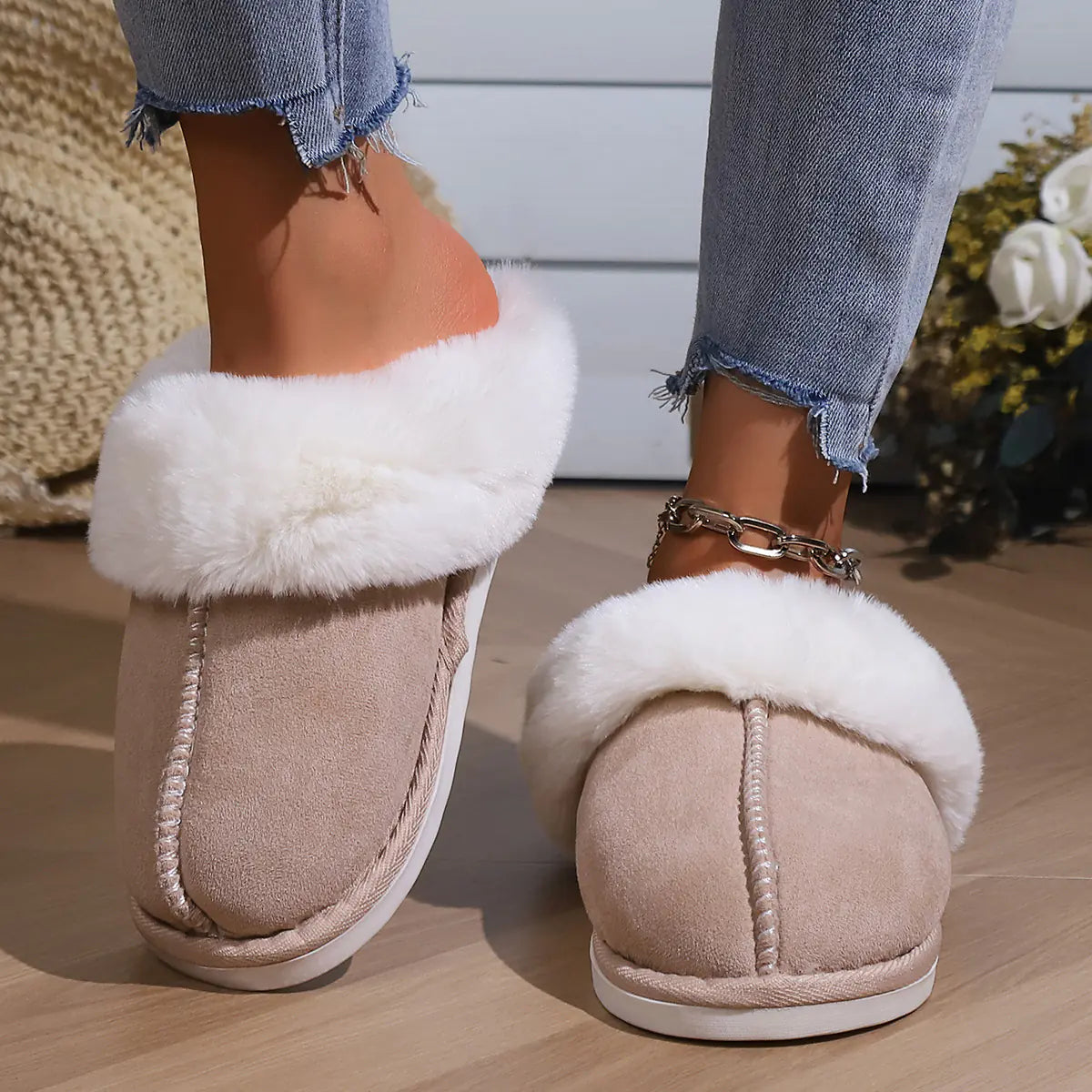 Thick Plush Indoor Slippers | Soft Winter Comfort Footwear