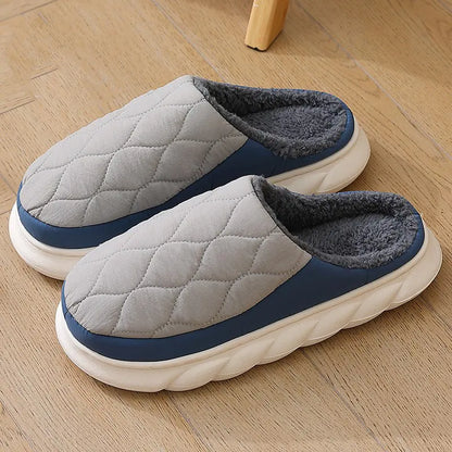Men’s Down Cotton Indoor Slippers | Warm Anti-Skid Winter Comfort