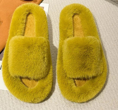 Fashion Plush Slippers for Women | Soft Indoor Comfort