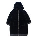 Faux Rabbit Hooded Fur Jacket & Vest Combo – Soft, Stylish Faux Fur Coat for Women