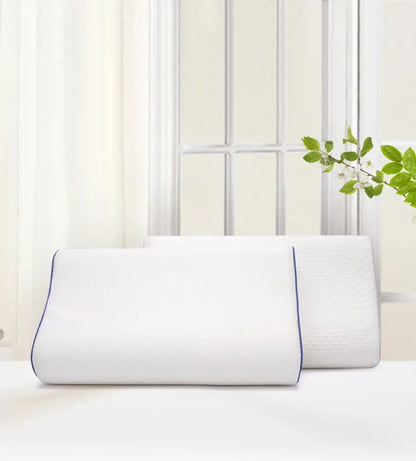 Contoured Memory Foam Sleeping Pillow – Gentle Neck & Head Support