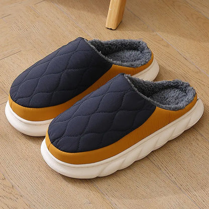 Men’s Down Cotton Indoor Slippers | Warm Anti-Skid Winter Comfort