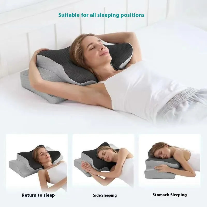 Memory Foam Cervical Support Pillow – Ergonomic Neck & Spine Alignment