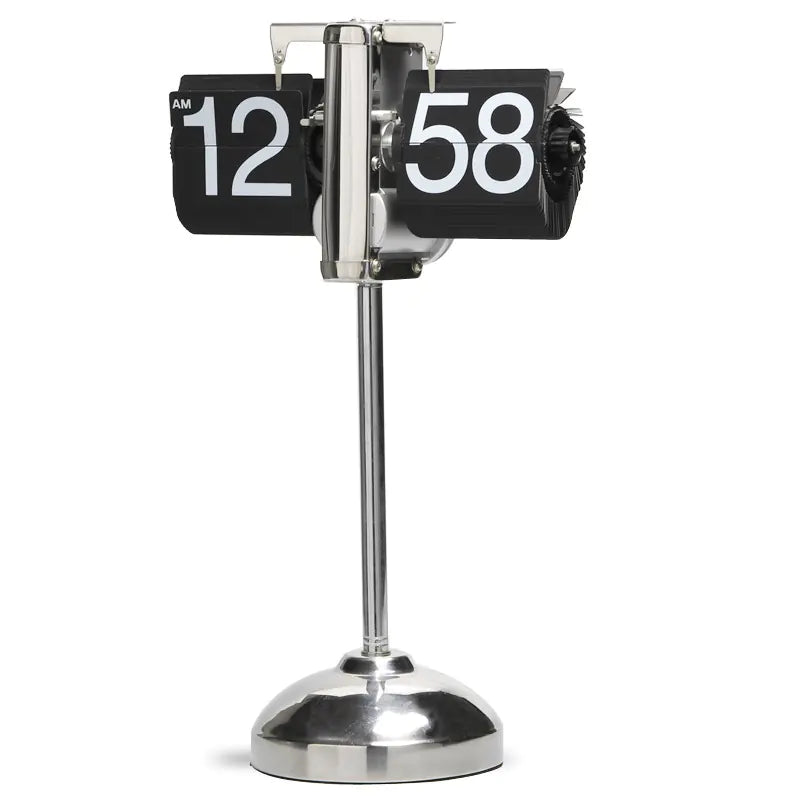 European Style Automatic Flip Clock – Retro Page-Flipping Timepiece for Home & Office