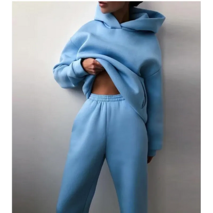 Women’s Casual Hooded Sweater Set | Relaxed Two-Piece Everyday Comfort