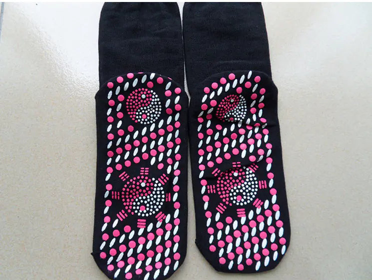 Magnetic Self-Heating Wellness Therapy Socks – Modal Cotton Circulation & Foot Relief