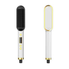 2-in-1 Hair Straightener & Curler – Dual Styling Tool with LED Display