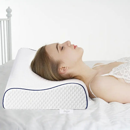 Contoured Memory Foam Sleeping Pillow – Gentle Neck & Head Support