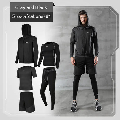 Men’s Quick-Dry Active Set | 5-Piece Everyday Sportswear Set