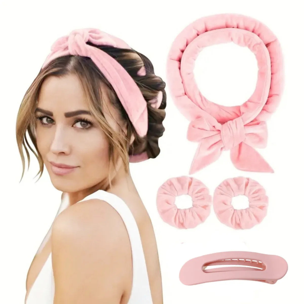 Hair Band Hairdressing Big Wave Sleep Hair Curler – Heatless Overnight Waves