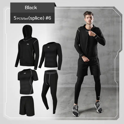Men’s Quick-Dry Active Set | 5-Piece Everyday Sportswear Set