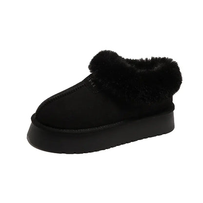 Soft Faux Suede Winter Slippers for Women – Warm Plush Lining