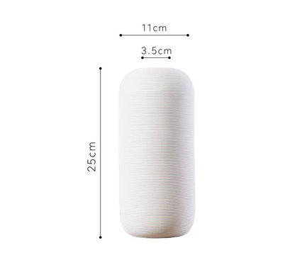 White Ceramic Decorative Vase – Multiple Sizes