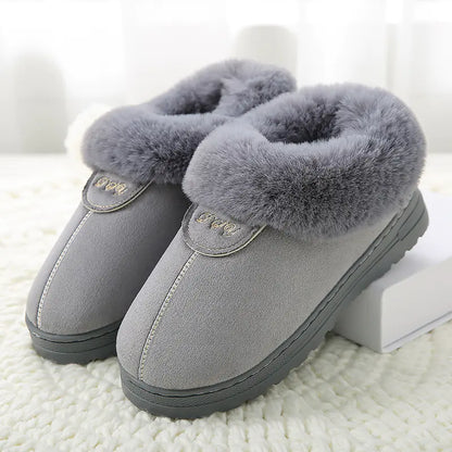 Thick-Soled Cotton Slippers | Warm Indoor Comfort