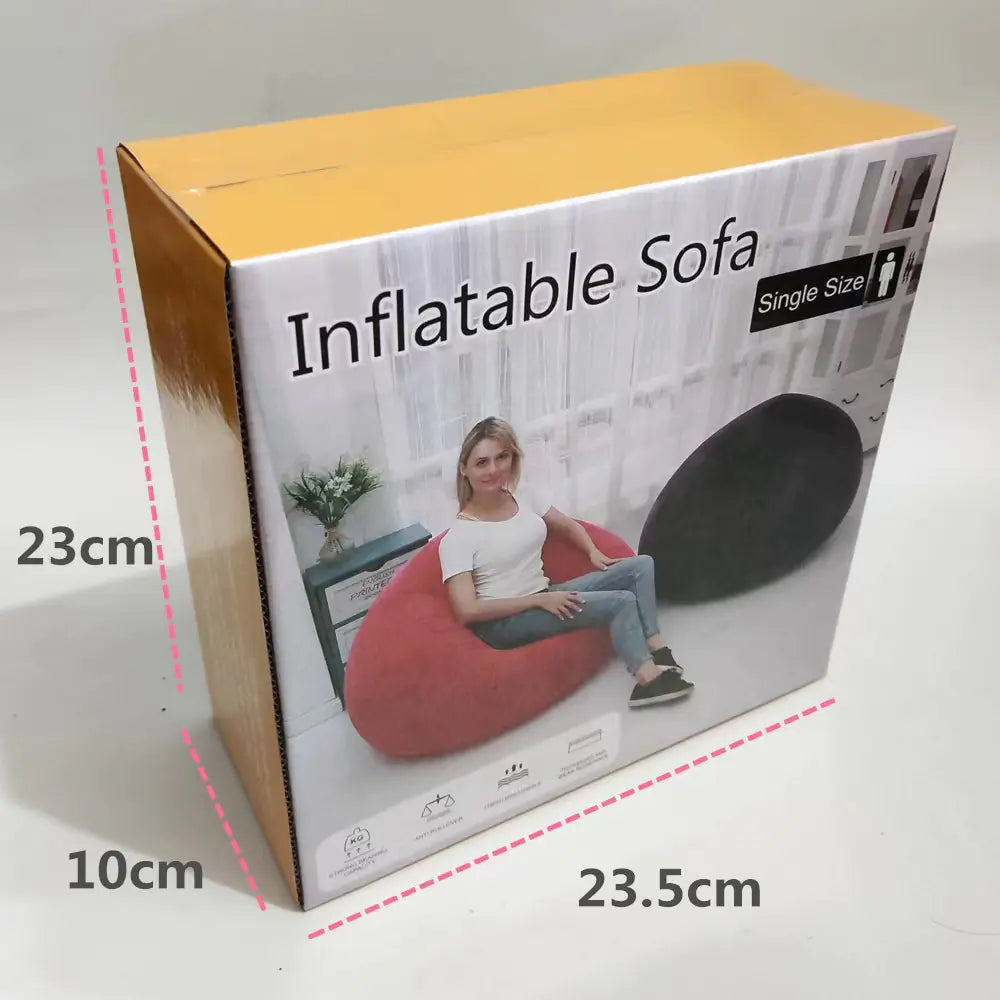 Inflatable Lazy Sofa Bed – Portable Outdoor Lounge Chair for Camping & Backyard