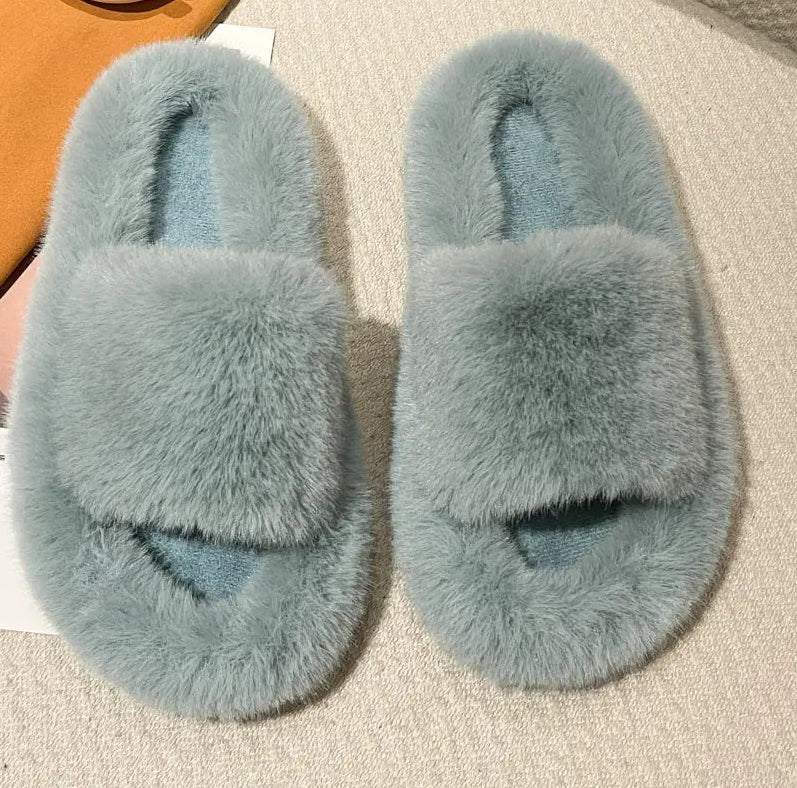 Fashion Plush Slippers for Women | Soft Indoor Comfort
