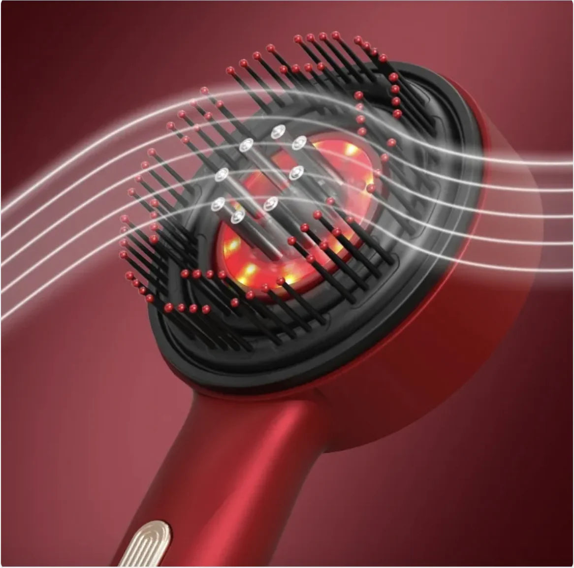 Electric Scalp Massage Comb – Red Light Therapy & Scalp Massager for Hair Care